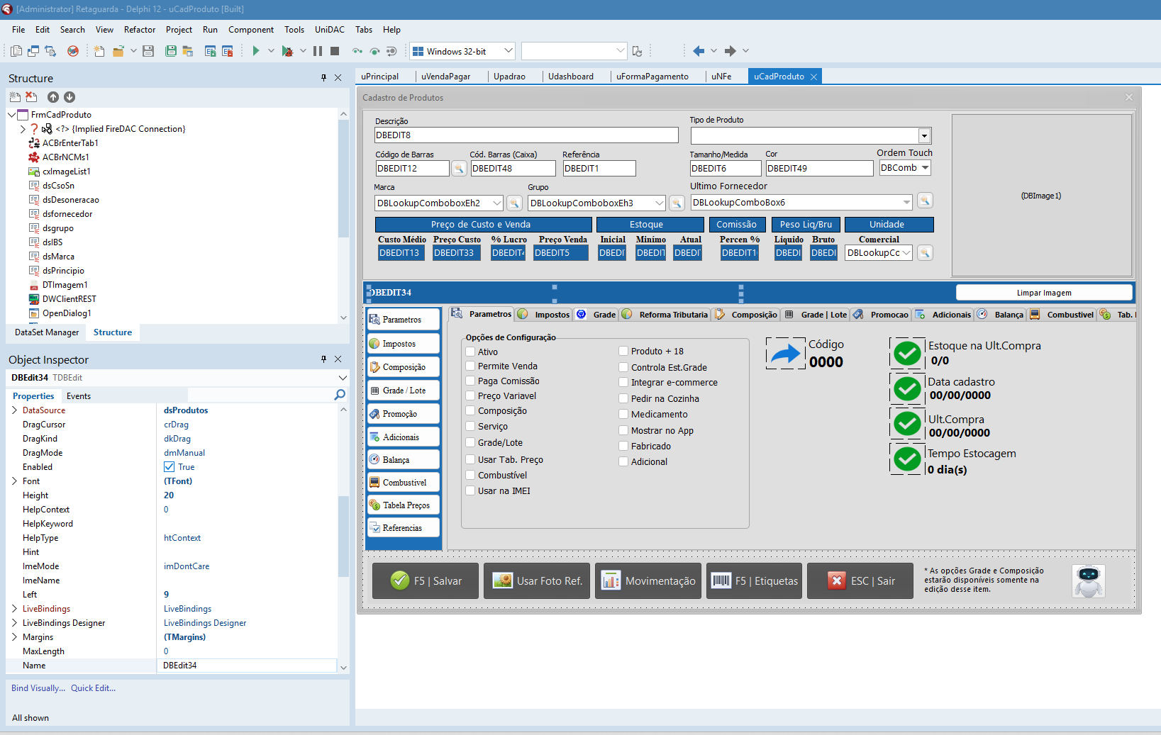 Cadastro de Produtos
